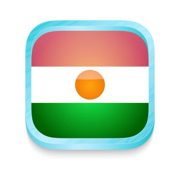 Smart phone button with Niger flag
