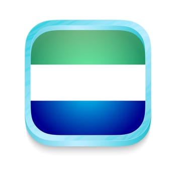 Smart phone button with Sierra Leone flag