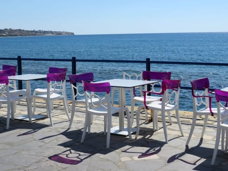 Seat by the sea