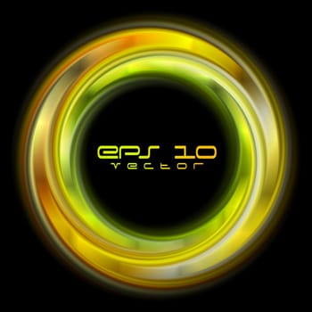 Abstract shiny rings background. Vector logo eps 10