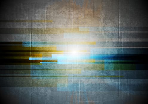 Grunge abstract technology background. Vector design eps 10