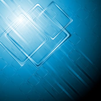 Abstract hi-tech blue background. Vector design eps 10