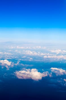 clouds. view from the window of an airplane. Sky and clouds. Plane view from the window