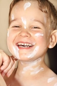 Baby with chicken pox rash