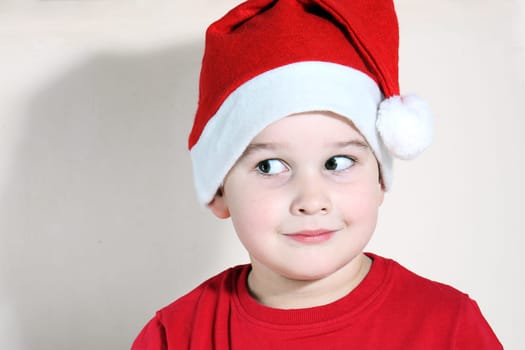 Beautiful child with Christmas hat