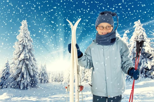 small skier