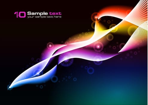 Abstract vector eps10 glowing background. For your design.