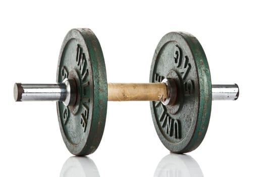 Dumbbell isolated on white
