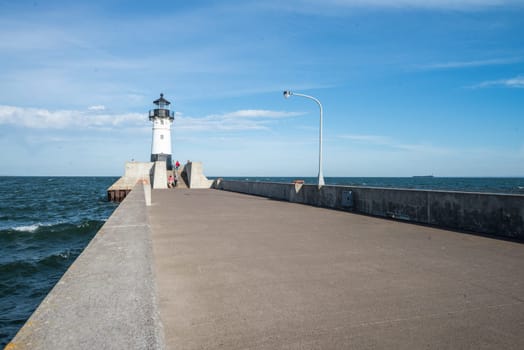 Public light house built on harbor Lake Superior