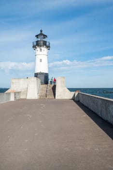 Public light house built on harbor Lake Superior