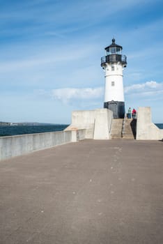 Public light house built on harbor Lake Superior