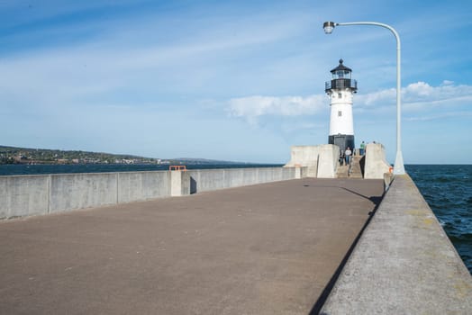 Public light house built on harbor Lake Superior
