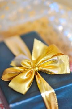 Holiday gift box shoot in a studio