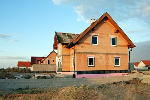 Neighborhoods with newly built houses