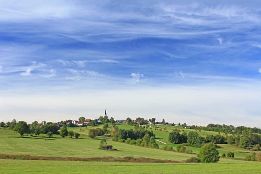 Village in the Bavarian Forest. Germany
