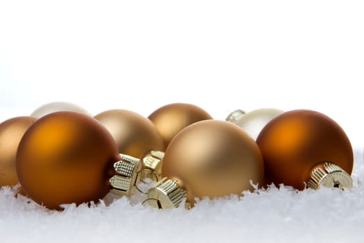 Christmas,Christmas baubles cream and beige
