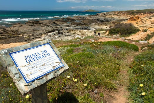 coast portugal , rota vicentina walking trail