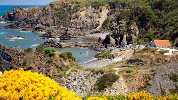 coast portugal , rota vicentina walking trail