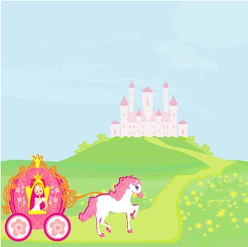 Princess in carriage