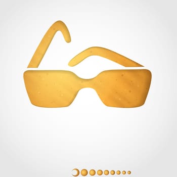 Summer Background. Sunglasses. Vector illustration. Eps 10.