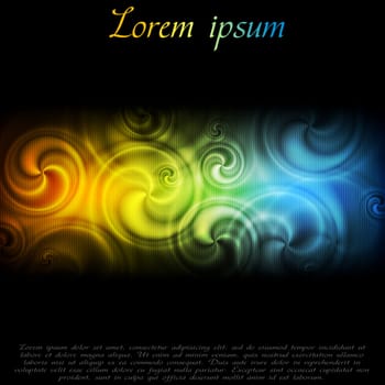 Colourful swirl abstract background. Vector illustration eps 10