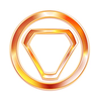 Abstract glowing shape. Vector logo eps 10