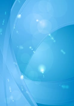 Abstract modern blue background. Vector waves design eps 10