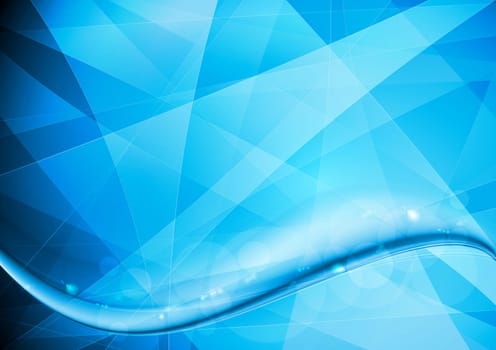 Colourful vector waves tech background