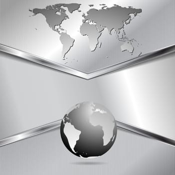 Creative metallic technology background. Vector design eps 10