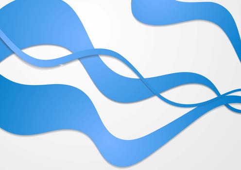 Colourful abstract waves vector design
