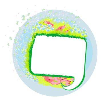 Abstract vector speech bubble with space for text