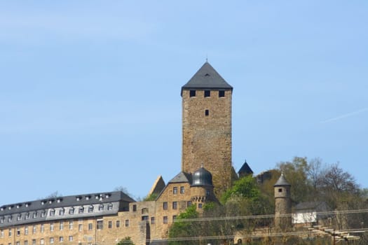 View of Lichtenberg Castle near Thallichtenberg,Germany