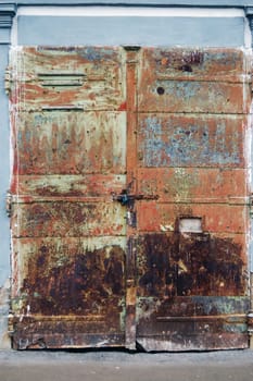 Old metal door