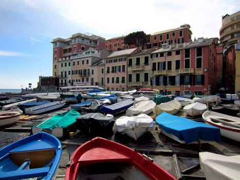 Harbor in Camogli, Italy
