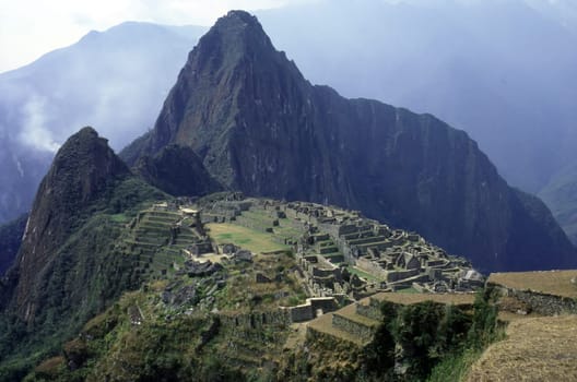 Inca Ruins Machu Picchu in Peru