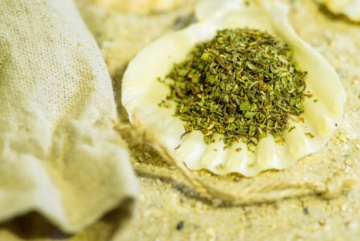 Herbs of Provence on the beach
