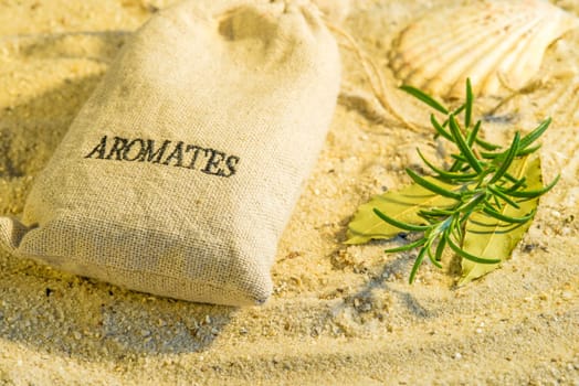 Herbs of Provence on the beach