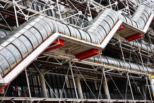 Centre Georges Pompidou in Paris. Museum of modern art