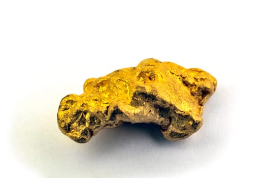 gold nugget in the studio very close