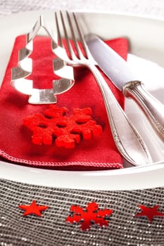 Christmas table setting