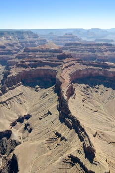 helicopter over the Grand Canyon