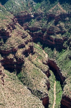 helicopter over the Grand Canyon