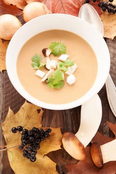 Creamy mushroom soup