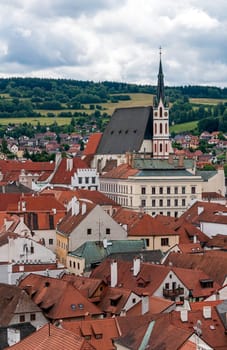 Medieval town of Cesky Krumlov, Czech Republic.