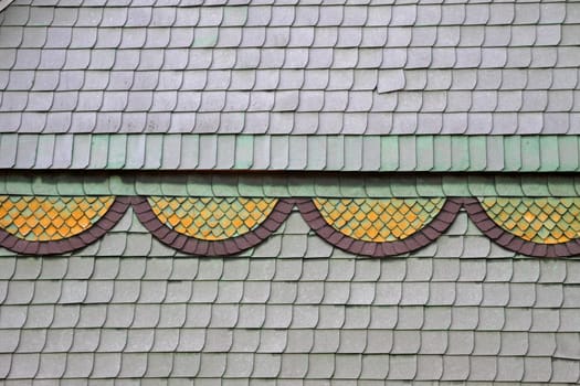 Shingle cladding of a house in Extertal-Bösingfeld