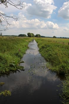 Moat in the waterfall of the Steinhuder Meer