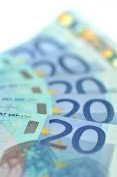 twenty euro banknotes