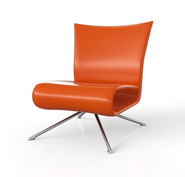 Modern armchair insulated - Orange