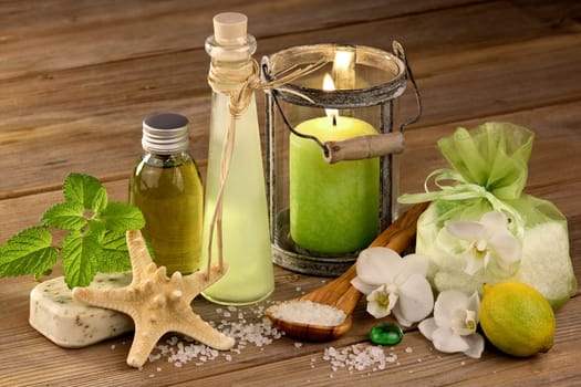 Wellness with toiletries