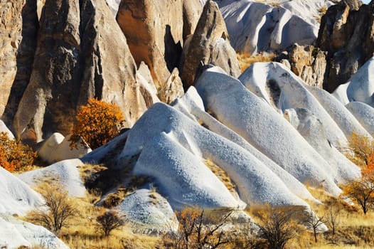 Rocks of Cappadocia in Central Anatolia, Turkey